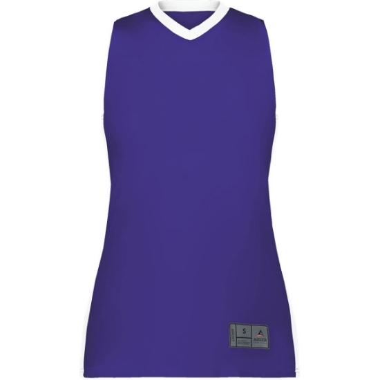 Custom Womens Match-Up Basketball Jersey Purple/ White
