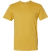Custom Unisex Fine Jersey Tee Mustard