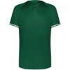Custom Youth Cutter Henley Jersey Dark Green/ White