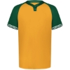 Custom Youth Cutter Henley Jersey Gold/ Dark Green