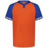 Custom Youth Cutter Henley Jersey Orange/ Royal