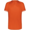 Custom Youth Cutter Henley Jersey Orange/ White