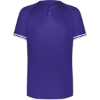 Custom Youth Cutter Henley Jersey Purple/ White
