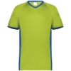 Custom Mens Cutter V-Neck Jersey Lime/ Royal