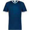 Custom Mens Cutter V-Neck Jersey Navy/ White