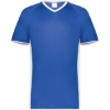Custom Mens Cutter V-Neck Jersey Royal/ White