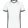 Custom Mens Cutter V-Neck Jersey White/ Black