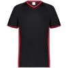 Custom Youth Cutter V-Neck Jersey Black/ Scarlet