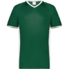 Custom Youth Cutter V-Neck Jersey Dark Green/ White
