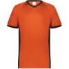 Custom Youth Cutter V-Neck Jersey Orange/ Black