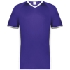 Custom Youth Cutter V-Neck Jersey Purple/ White