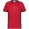 Custom Youth Cutter V-Neck Jersey Scarlet/ Black
