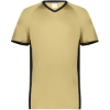 Custom Youth Cutter V-Neck Jersey Vegas Gold/ Black