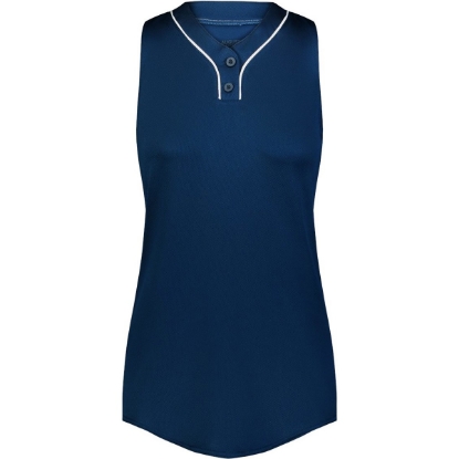 Custom Womens Cutter Jersey Navy/ White