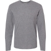 Custom Unisex Fine Jersey Long Sleeve Tee Granite Heather