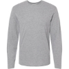 Custom Unisex Fine Jersey Long Sleeve Tee Heather