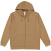 Custom Unisex Full-Zip Hoodie Sweatshirt Coyote Brown
