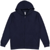 Custom Unisex Full-Zip Hoodie Sweatshirt Navy