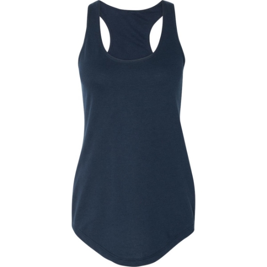Custom Women’s Lightweight French Terry Racerback Tank Midnight Navy
