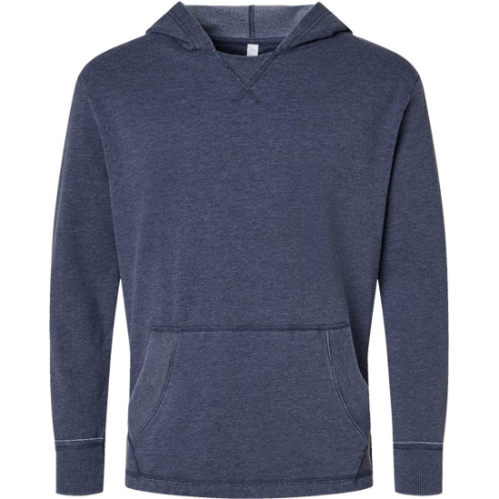 Custom Unisex Vintage Wash Hoodie Sweatshirt Washed Navy