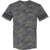 Custom Unisex Football Fine Jersey Tee Vintage Camo/ Vintage Smoke
