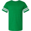 Custom Unisex Football Fine Jersey Tee Vintage Green/ White