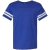 Custom Unisex Football Fine Jersey Tee Vintage Royal/ White