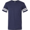 Custom Unisex Football Fine Jersey Tee Vintage True Navy/ Blended White