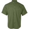 Custom Mens Hatteras Performance Short Sleeve Fishing Shirt Olive Green