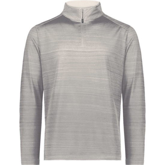 Custom Unisex Pursuit Quarter-Zip Pullover Athletic Grey