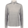 Custom Womens Pursuit Quarter-Zip Pullover Athletic Grey