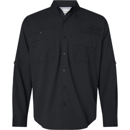 Custom Mens Kitty Hawk Performance Fishing Shirt Black