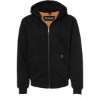 Custom Mens Crossfire Heavyweight Power Fleece Hooded Jacket with Thermal Lining Black