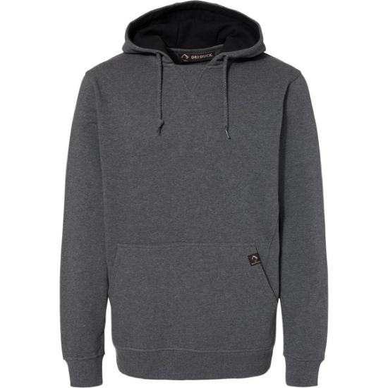 Custom Mens Woodland Fleece Hooded Pullover Dark Oxford