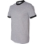 Custom Unisex 50/50 Ringer T-Shirt Athletic Heather/ Black