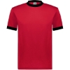 Custom Unisex 50/50 Ringer T-Shirt Red/ Black