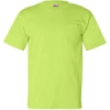 Custom Unisex USA-Made Pocket T-Shirt Lime Green