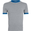 Custom Youth Ringer T-Shirt Athletic Heather/ Royal