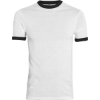 Custom Youth Ringer T-Shirt White/ Black