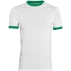 Custom Youth Ringer T-Shirt White/ Kelly