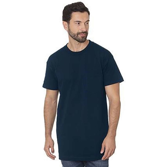 Custom Mens Tall USA Made Pocket T-Shirt Navy