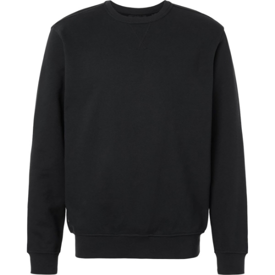 Custom Mens Granite Crewneck Pullover Black