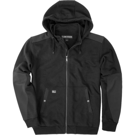 Custom Mens Mission Fleece Pro Full-Zip Jacket Black