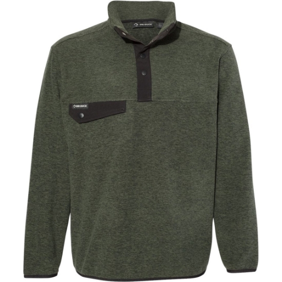 Custom Mens Denali Mountain Fleece Pullover Fatigue