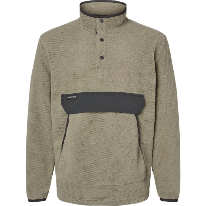 Custom Mens Timber Mountain Fleece Pullover Moss