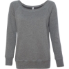 Custom Women’s Sponge Fleece Wide Neck Sweatshirt Deep Heather