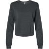 Custom Womens Sponge Fleece Crewneck Sweatshirt Dark Grey Heather