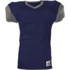 Custom Youth Pro Game Football Jersey Navy/ Silver