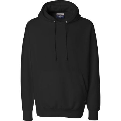 Custom Unisex Cross Weave™ Hooded Sweatshirt Black