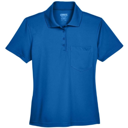Custom Womens Origin Performance Piqué Polo with Pocket True Royal